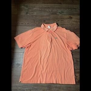 Mens Lacoste Polo Size 8 (3xl) Color Peachy Pink